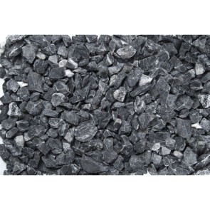 Marmorsplitt Schwarz-Weiß 16 - 25 mm 25 kg PE-Sack